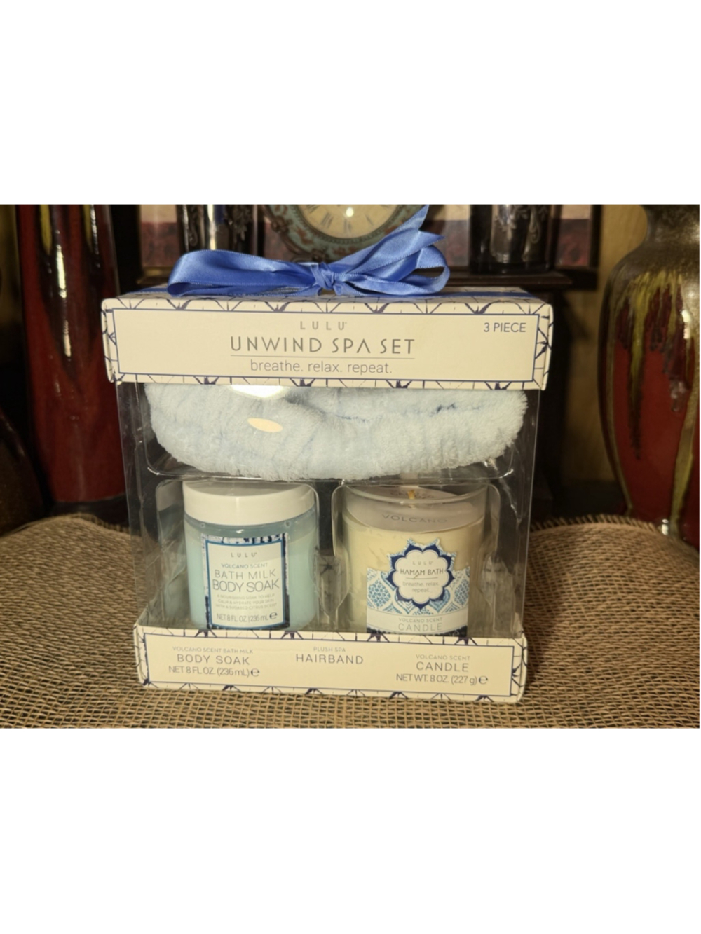 Lot of 2 Lulu Unwind 3-Piece Spa Sets (Volcano & White Citrus Scents) - Picture 4 of 6